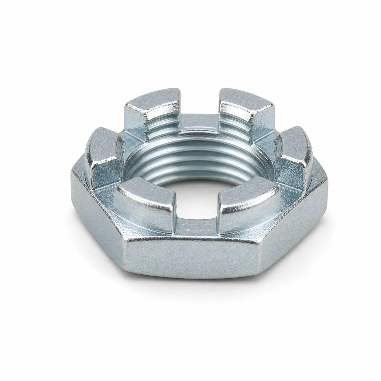 Thin Castle Nuts (DIN 937) technical product image