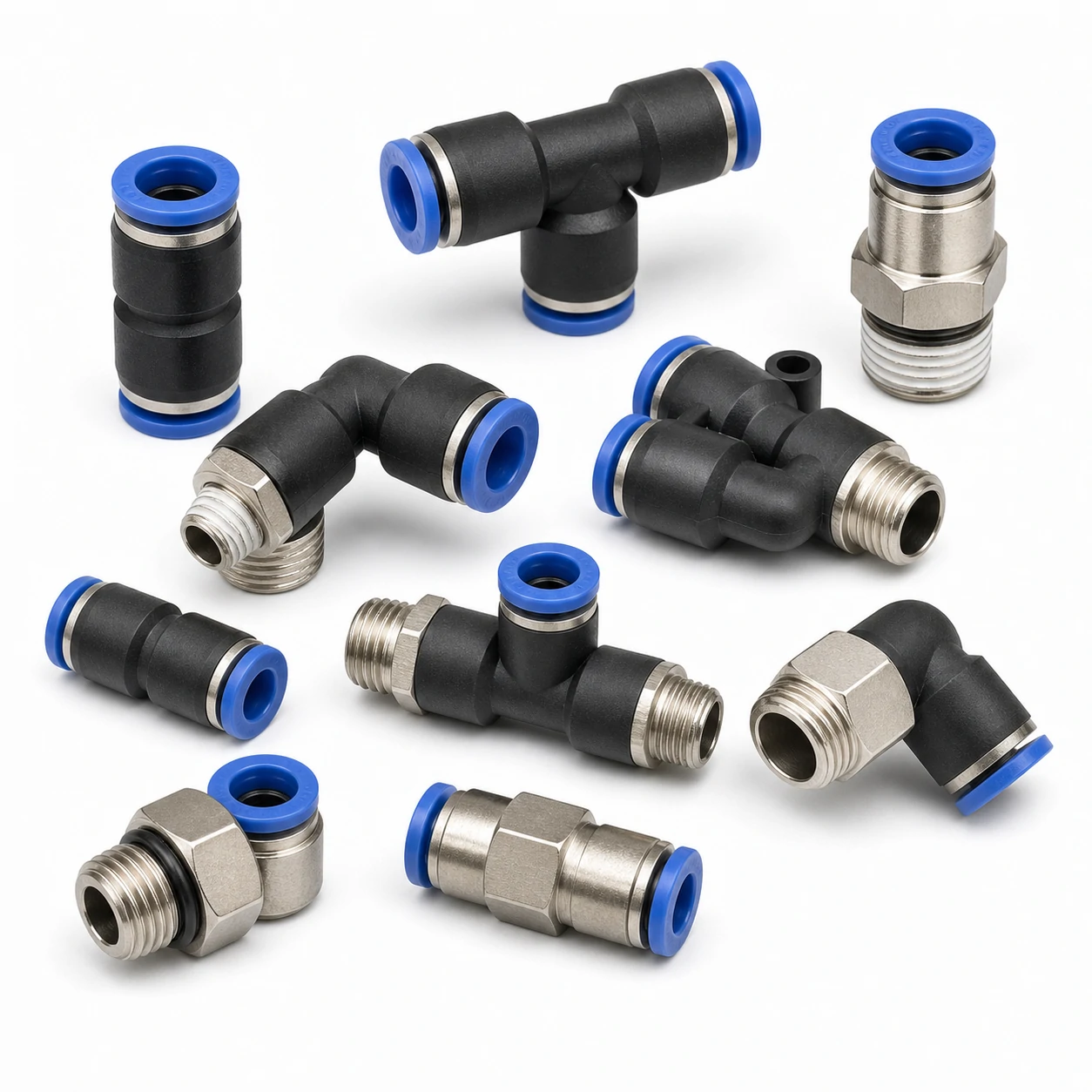 Push-In Pneumatic Fittings technical product image