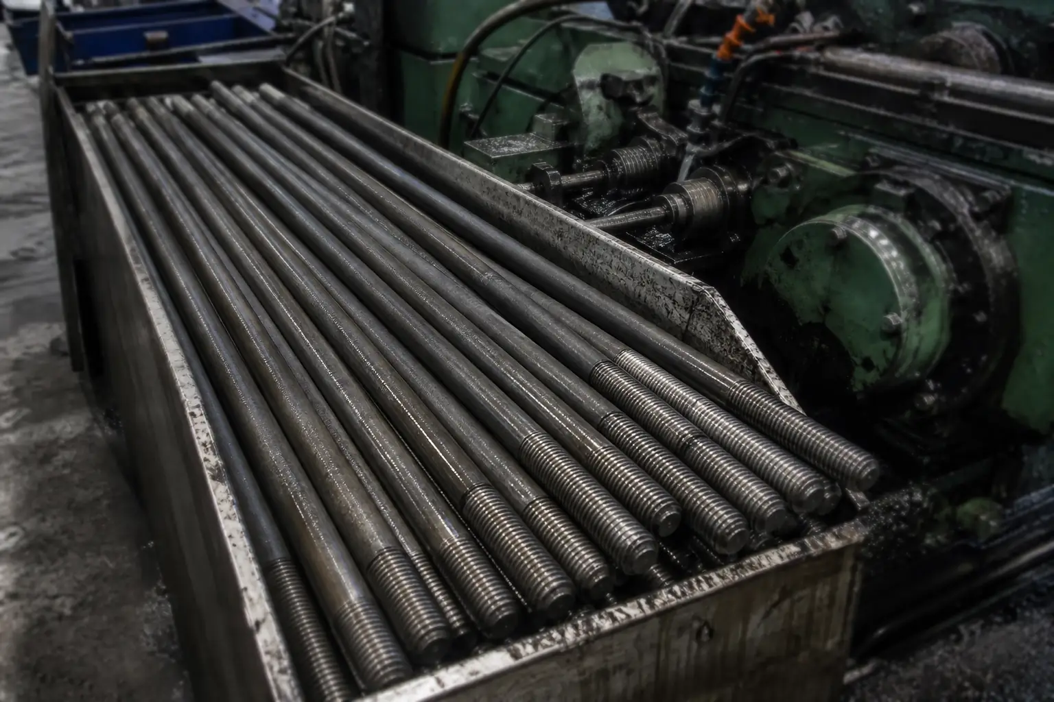 Bolt production line, wide view