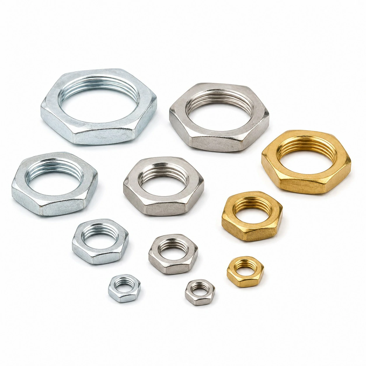 Jam Nuts (Thin Hex, Inch) technical product image