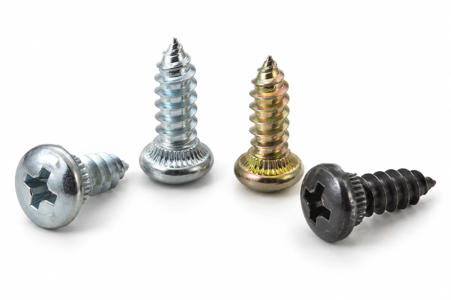 Cross Flat-Head Knurled Self-Tapping Screws technical product image
