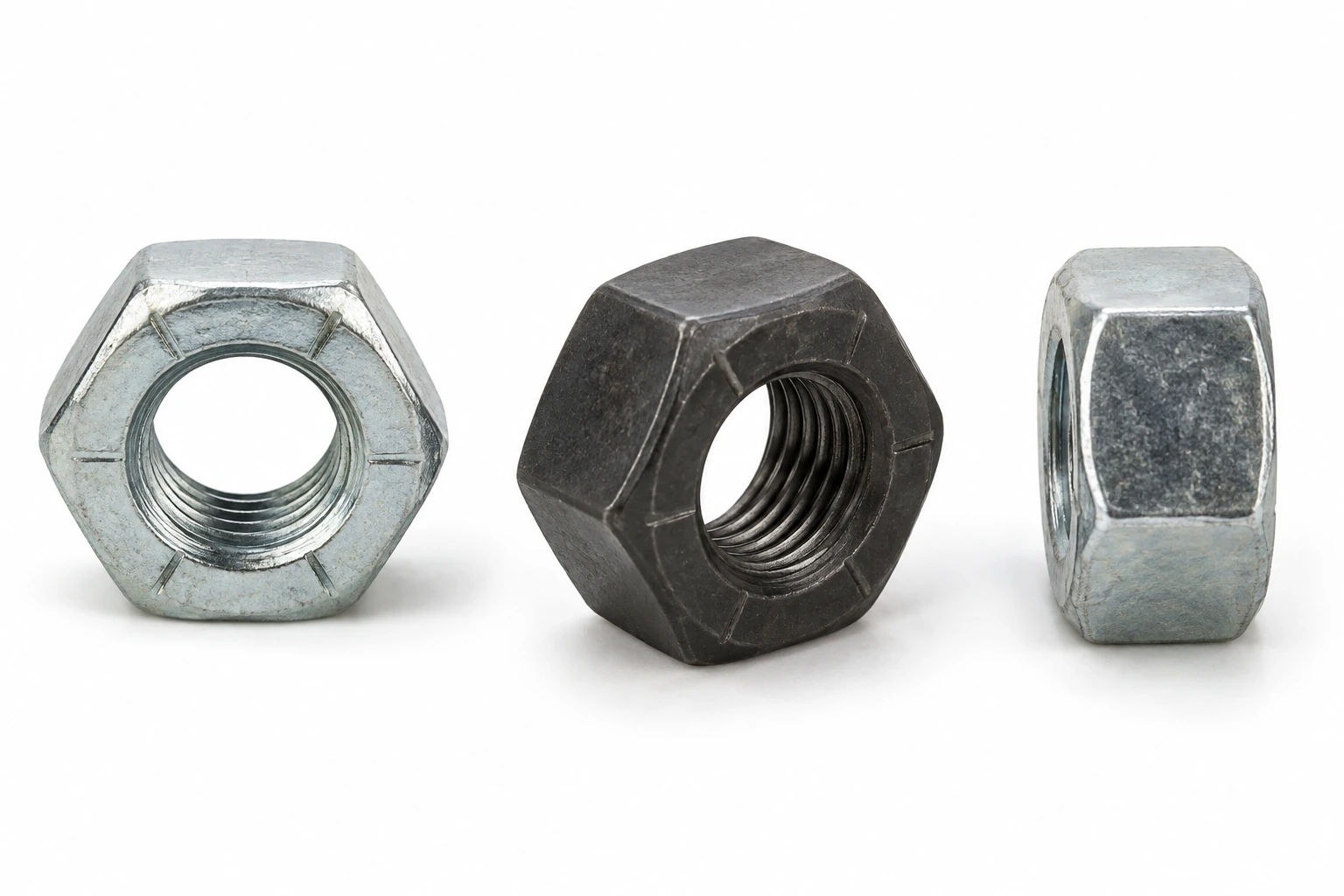 Grade 5 UNF Fine-Thread Hex Nuts technical product image