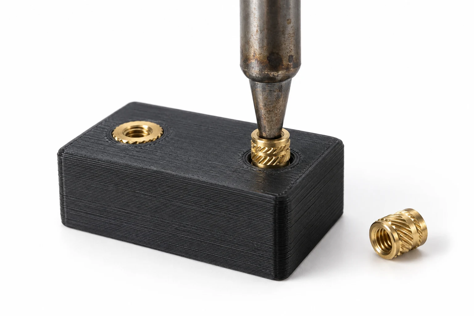 Heat-Set Threaded Inserts for Plastic in use — application photograph