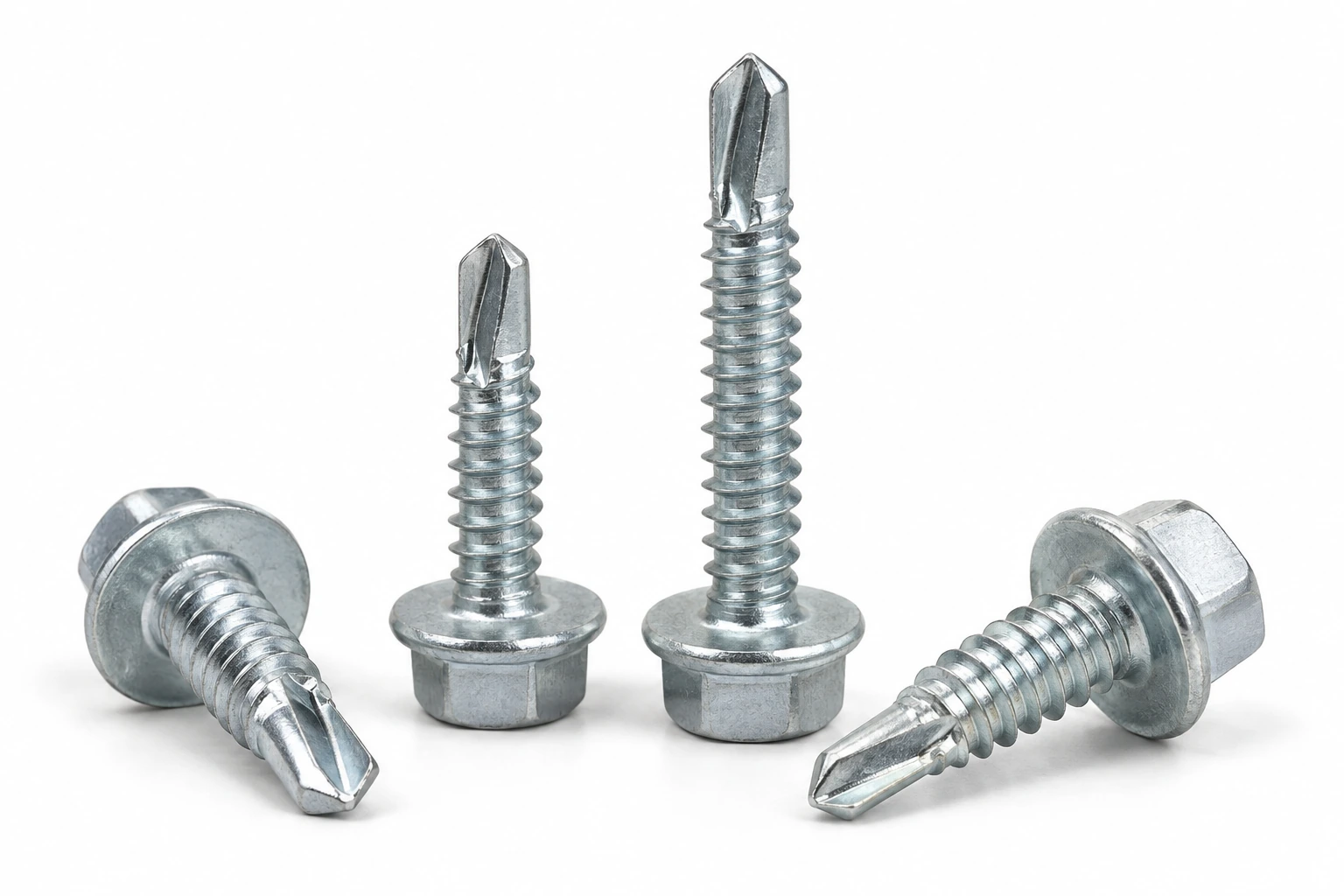 Hex Washer Flange Self-Drilling Screws technical product image