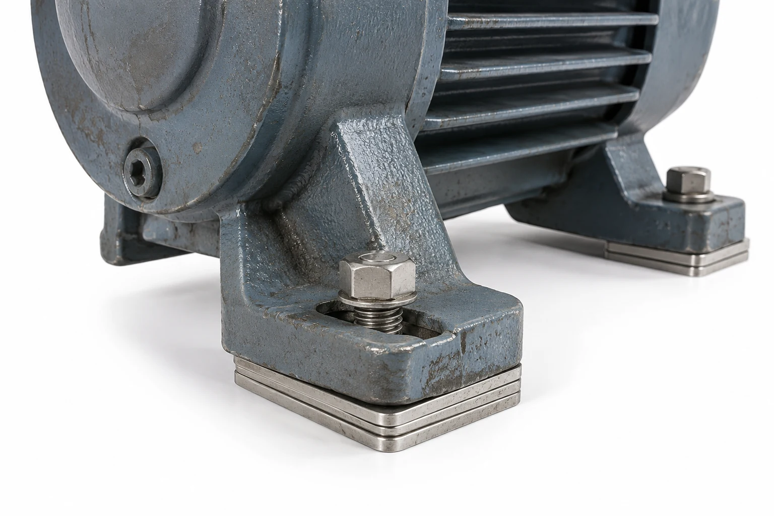 Slotted Shims in use — application photograph